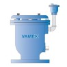 Válvula de admisión, expulsión y eliminación de aire combinada de 3? bridada, marca VAMEX modelo A03/E10