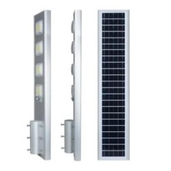 Lampara Sub urbana solar 200w con bateria de litio de aluminio