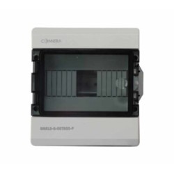Gabinete INBOX, SHIELD, CONNERA, compatible con 8 polos, instalación exterior- Código: SHIELD-G-OUTBOX-P