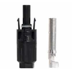 Conector macho para cable de uso rudo tipo MC4 calibre 10 y 12 CONEC-MC4-MACHO