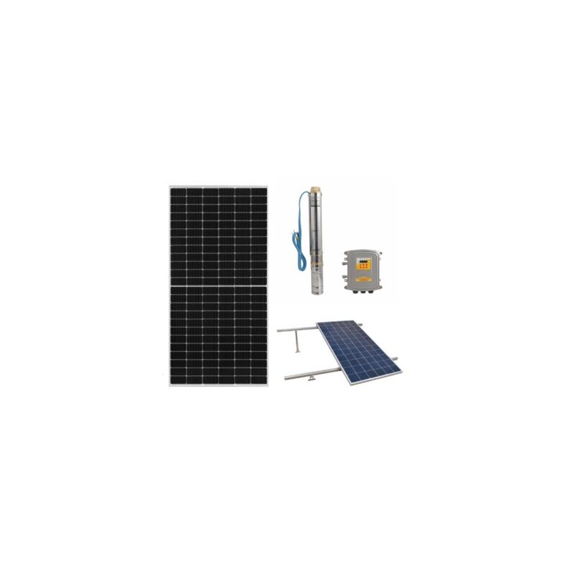 Kit De Bomba Solar Kolos3-47-40-4 + 2 Panel 450w + Base Panel