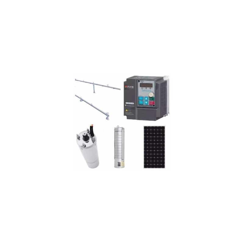 Kit De Bombeo Sumergible Solar 100 Lpm-90 Metros (completo)