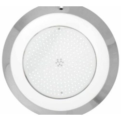 Lámpara LED para piscina, Deluxe, PANDA, montaje en pared, RGB (16 modos de iluminación), 18 Watts, 12 VCA, acero inoxidable 316