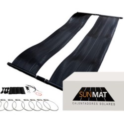 Panel Solar Para Piscina, SUNMAT, Área Total de 3.7 M2, Flujo Máximo de 20 LPM