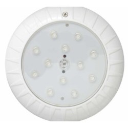Lámpara LED para piscina, Luminus, PANDA, blanco puro, 25 Watts, 12 Vca, plástico ABS, diámetro 8?