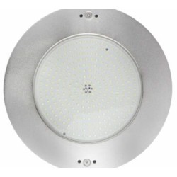 L?mpara LED para piscina, Deluxe, PANDA, blanco fr?o, 18 Watts, 12 Vca, acero inoxidable 316, di?metro 10? – DLX-10N-B-18W-12A