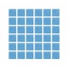 Mosaico ZAFIRO para piscina, fuente y spa, PANDA, MOSAIK, 2x2cm, 2.14m?, 20 hojas con papel – MOSAIKV-A1016-PV2
