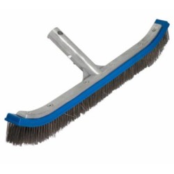 Cepillo curvo de 18? marca PANDA con mango y cerdas en acero inoxidable PA-CEP-CU18-CX-MX