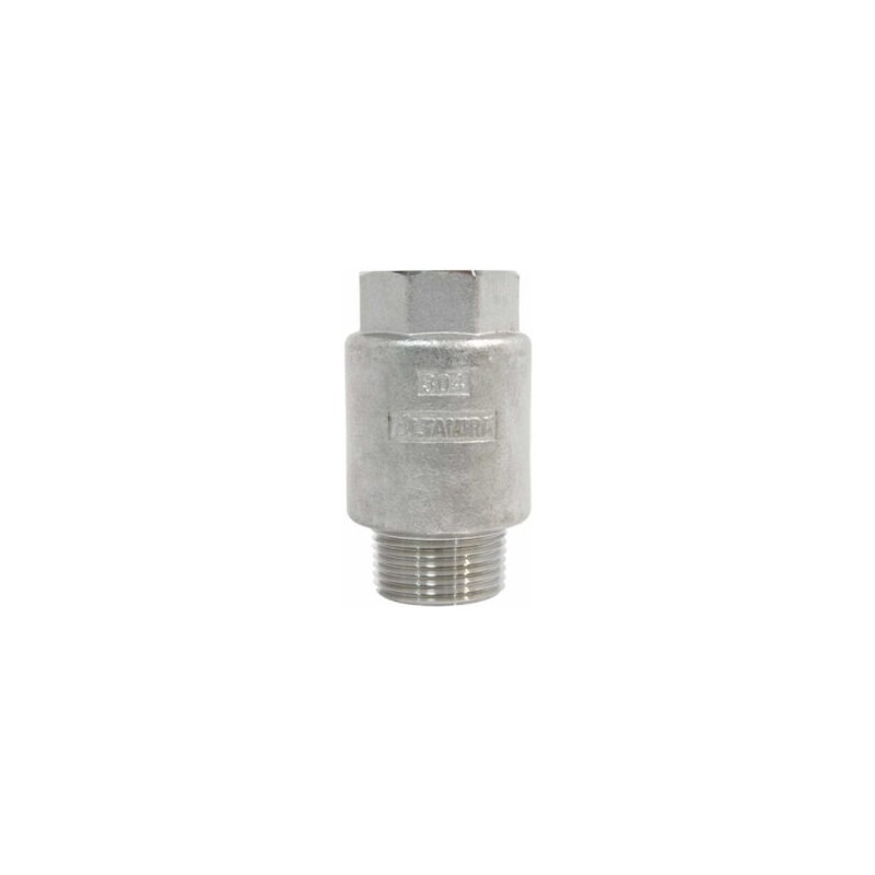 Válvula Check Para Columna Acero Inoxidable 1 Npt M-h