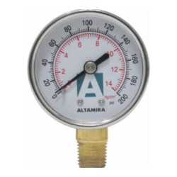 Man?metro Seco De 0-100 de 2 In De Di?metro