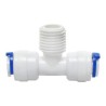 Conector Fitting Niple “T” de 1/4? x 1/4?, Rosca Exterior x 1/4? Marca Servimatic