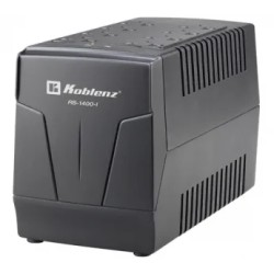 Regulador de voltaje Koblenz RS-1410 1410VA entrada y salida de 120V negro