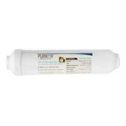 Filtro Cartucho De Carbón Activado Granular En Línea PURIKOR Con Dimensiones De 2.5? x 10?