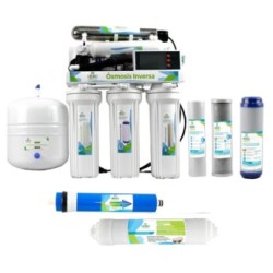 Purificador Osmosis 6 Etapas 100 Gpd Uv Hidrogreen + Kit 1 A