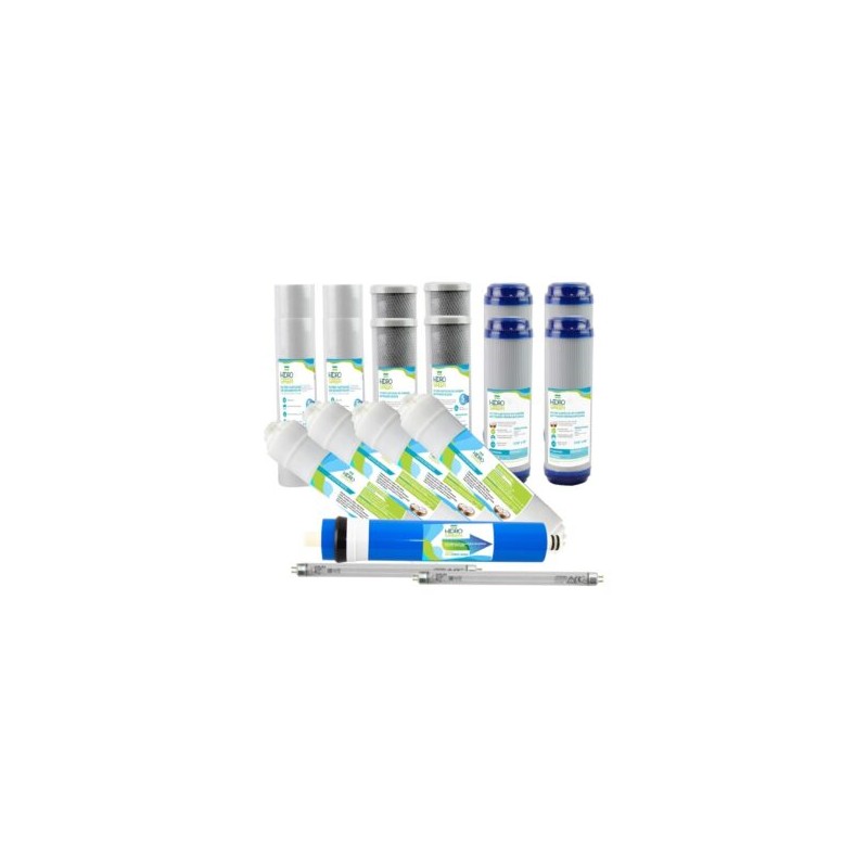 Kit De Mantenimiento 24 Meses 6 Etapas Osmosis 400 Gpd HIDROGREEN