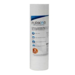 Filtro Cartucho Polipropileno Termofusionado PURIKOR 2.5? x 10? Para Filtrado De 5 Micras