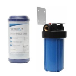 Porta Filtro De Polipropileno De 4.5×10 + Filtro Carbón Activado granular