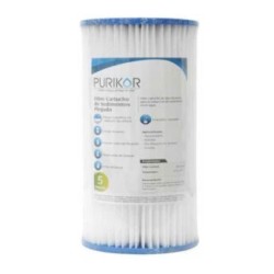 Filtro cartucho plegable de Polipropileno marca PURIKOR con dimensiones de 4.5? x 10? para filtrado de 5 micras C?digo: PKCPL4.5