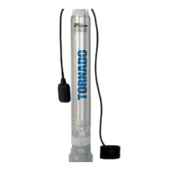 Motobomba sumergible 4?, TORNADO, serie KIN, acero inoxidable 304, descarga 11/4?, 1.5 HP, 1 fase, 230 V, 2 hilos, 9 A. KIN58-8/