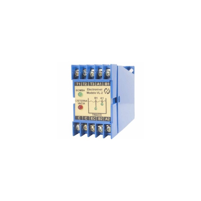Electronivel serie VL-2 para 440 Volts, diseñado para controlar el nivel de líquido en dos depósitos distintos Código: VL-440/E