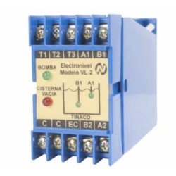 Electronivel serie VL-2 para 220 Volts, diseñado para controlar el nivel de líquido en dos depósitos distintos VL-220/E