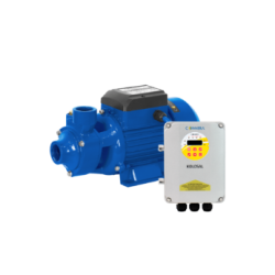 Motobomba centrífuga horizontal para bombeo solar, 48 VCC, 8.5 A, 550 W, 4000 RPM, rosca hembra 1? NPT