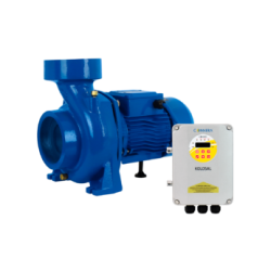 Motobomba centrífuga horizontal para bombeo solar, 200 VCC/230 VCA, 7.3 A, 2200 W, 2 polos, 3450 RPM, rosca hembra 4? NPT