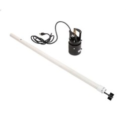 Agitador LMI 10590 de 34?, eje e impulsor en acero inoxidable, 115V-50/60Hz